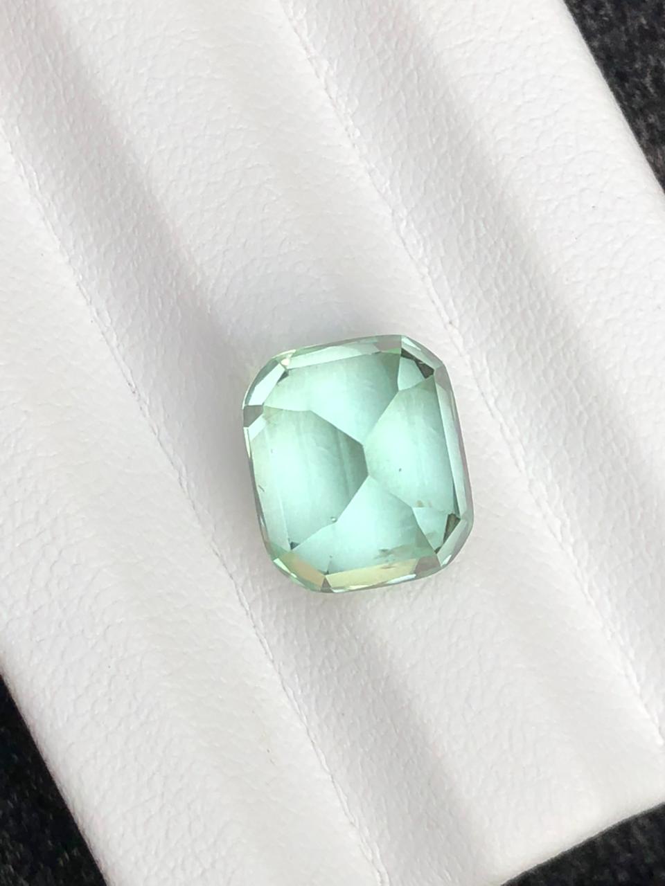 6.73 Carat Mint Seafoam Tourmaline