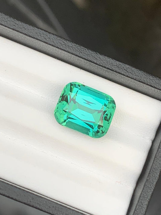 12.71 Carat Bluish-Green Tourmaline
