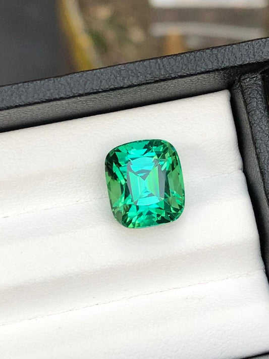 6.76 Carat Bluish-Green Tourmaline