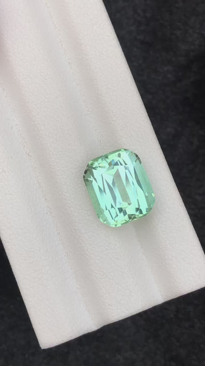 8.65 Carat Light Seafoam Tourmaline