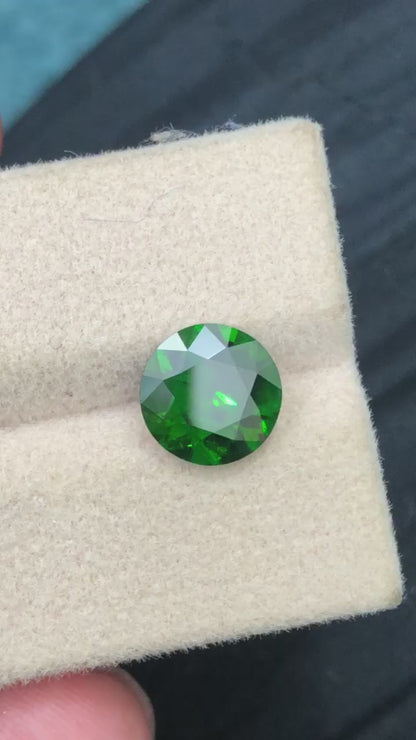3 Carat Dark Green Demantoid Garnet