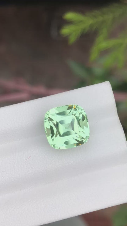8.60 Carat Mint Green Tourmaline