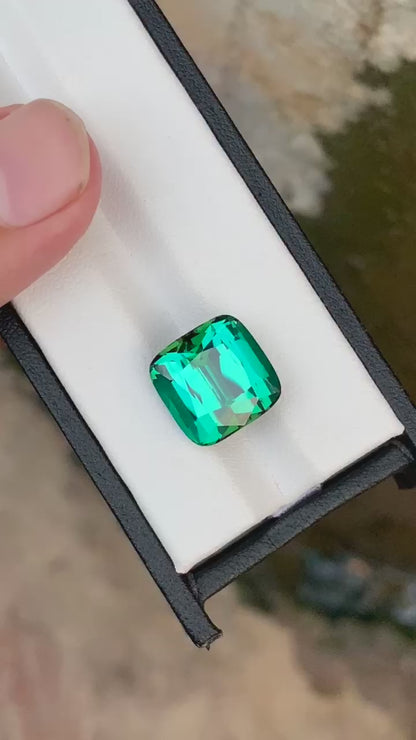 14.30 Carat Bluish-Green Tourmaline