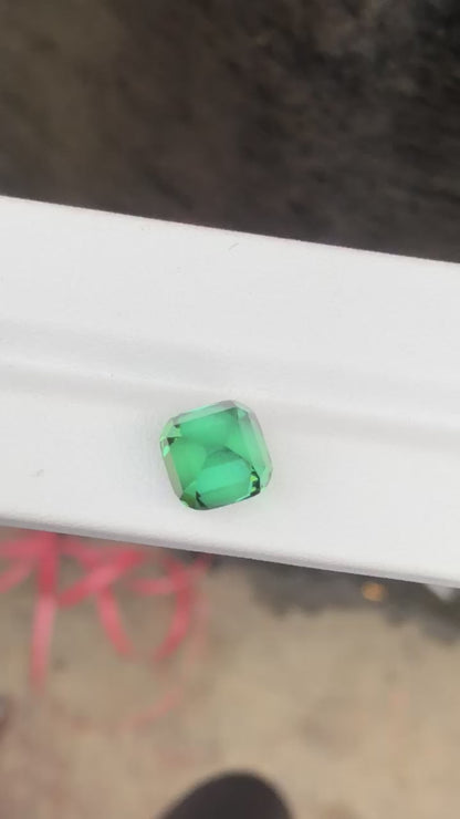 A Rare Marvel: 7.10 Carat Bluish-Green Tourmaline