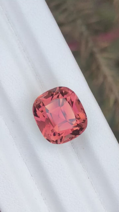 12.44 Carat Peach Tourmaline