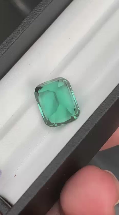 12.71 Carat Bluish-Green Tourmaline