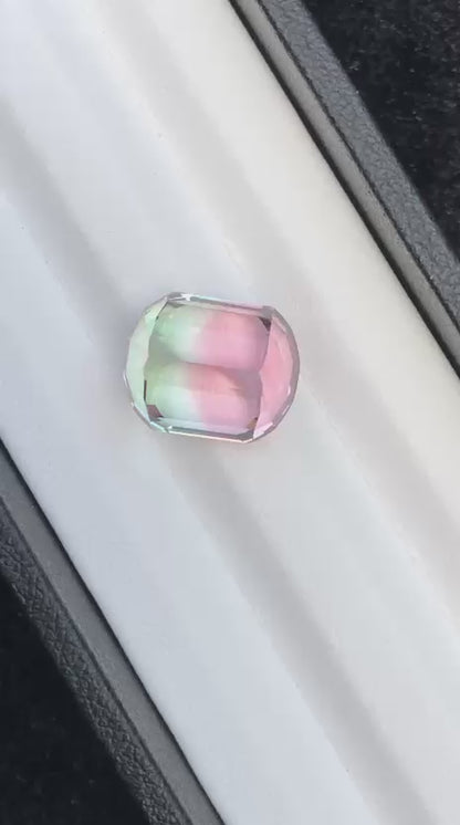 10.80 Carat Bicolour Tourmaline