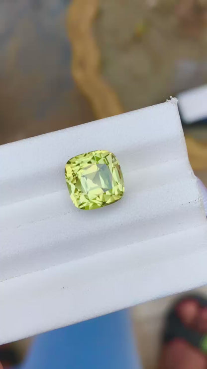 7.20 Carat Light Yellow Tourmaline