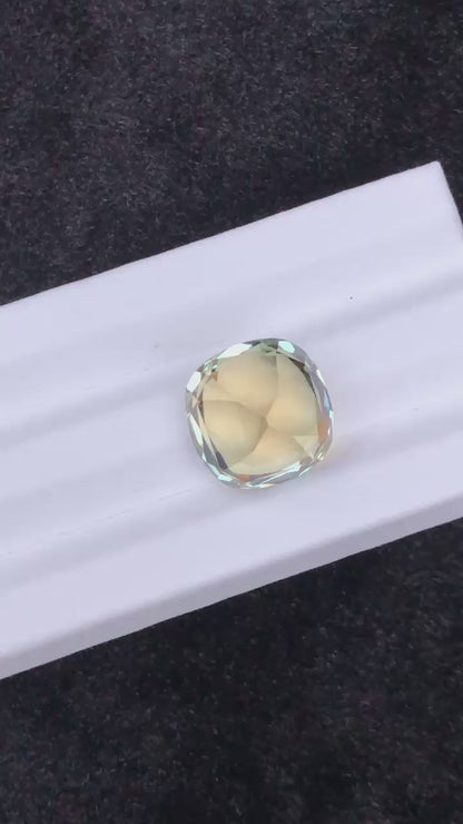 14.24 Carat Light Yellow Tourmaline