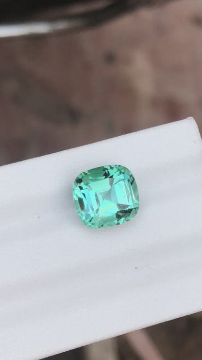 5.80 Carat Seafoam Blue Tourmaline