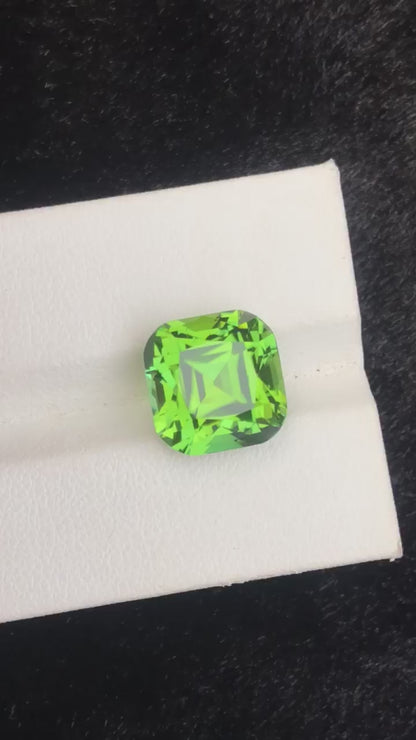 10.75 Carat Apple Green Tourmaline