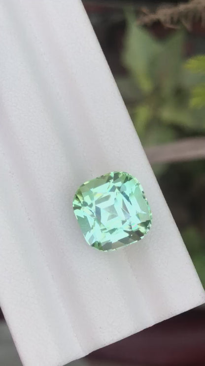 10.90 Carat Mint Green Tourmaline