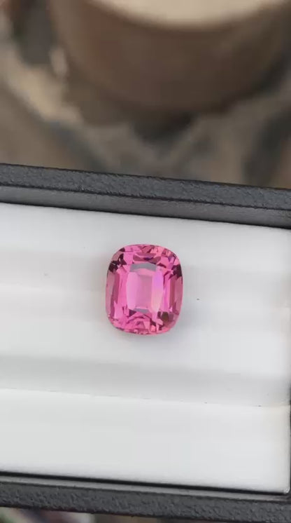 8.84 Carat Hot Pink Tourmaline