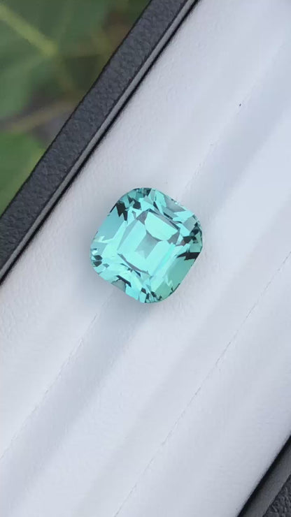 7.54 Carat Seafoam Blue Tourmaline