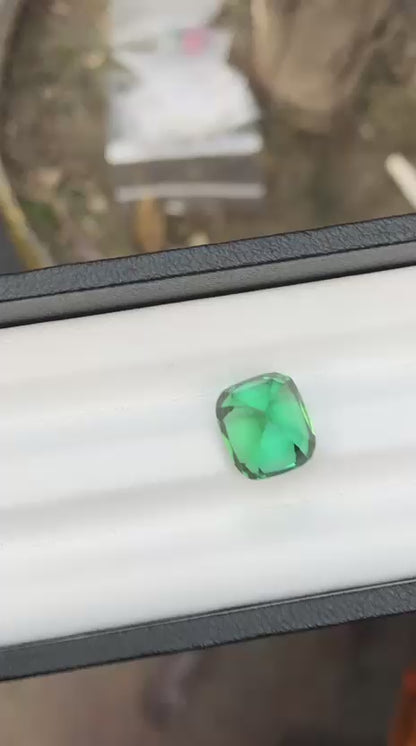 6.76 Carat Bluish-Green Tourmaline